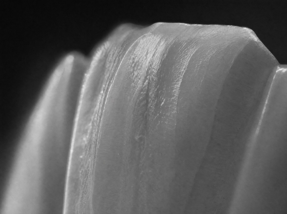 Macro detail of natural tooth enamel structure, the mineral surface that remineralization therapy rebuilds at ELEV8, Beverly Hills